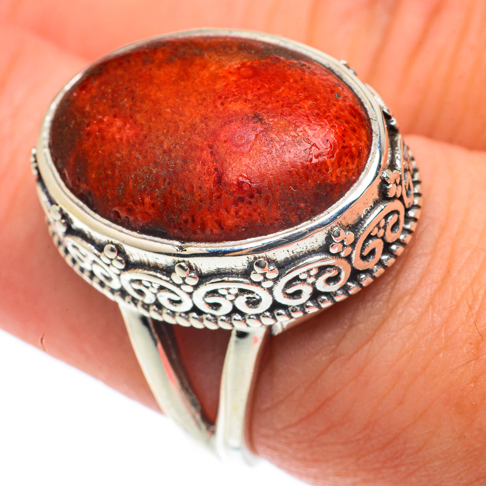 Sponge Coral Rings handcrafted by Anasilvercos - RING65218