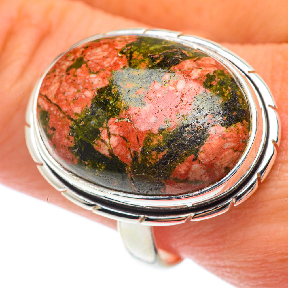 Unakite Rings handcrafted by Anasilvercos - RING65229