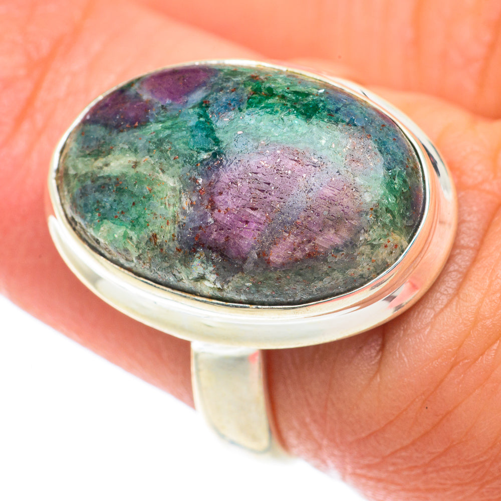 Ruby Fuchsite Rings handcrafted by Anasilvercos - RING65239