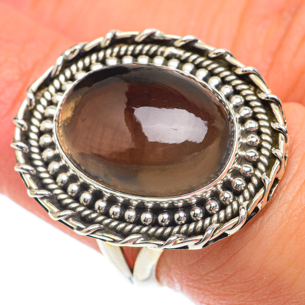 Smoky Quartz Rings handcrafted by Anasilvercos - RING65241