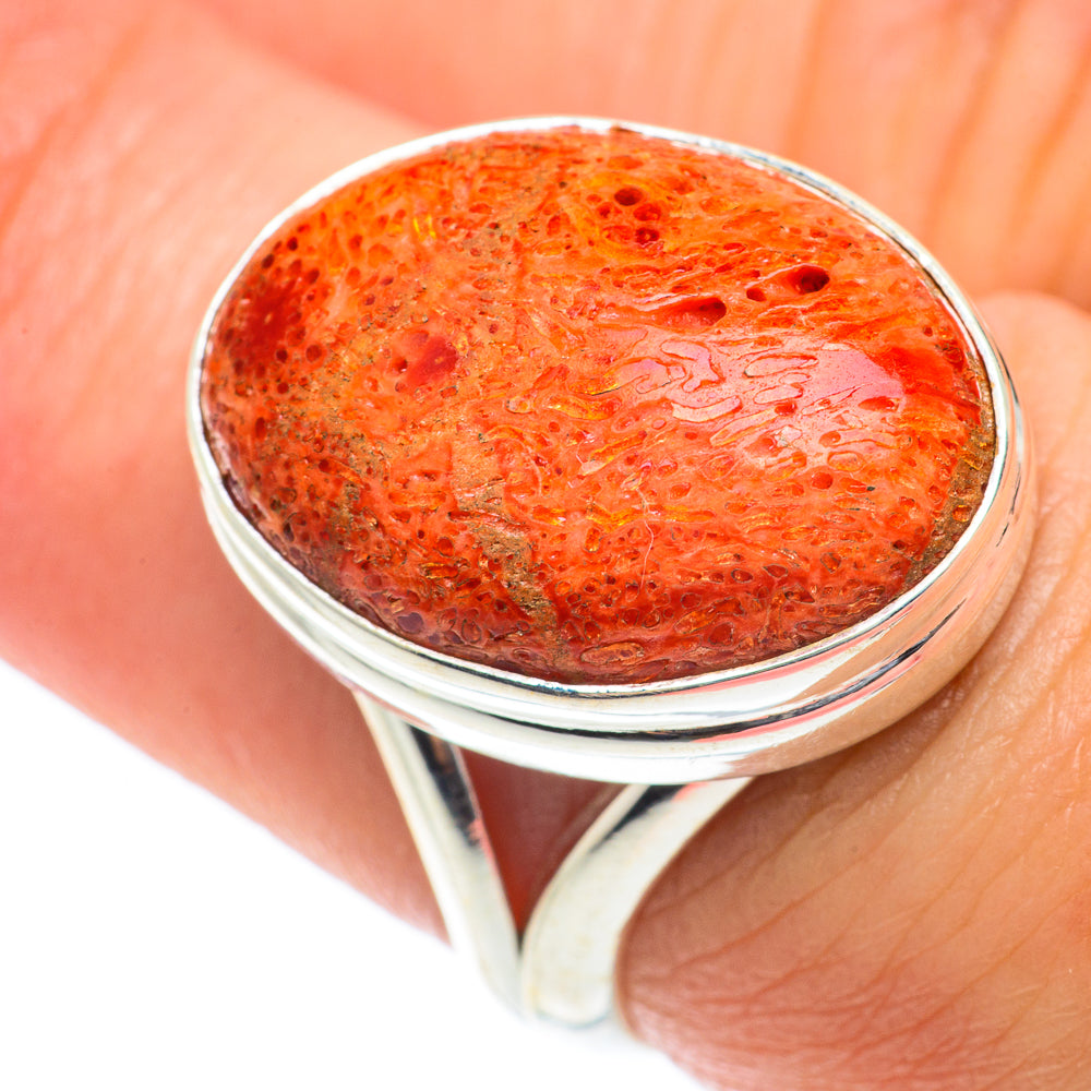 Sponge Coral Rings handcrafted by Anasilvercos - RING65244