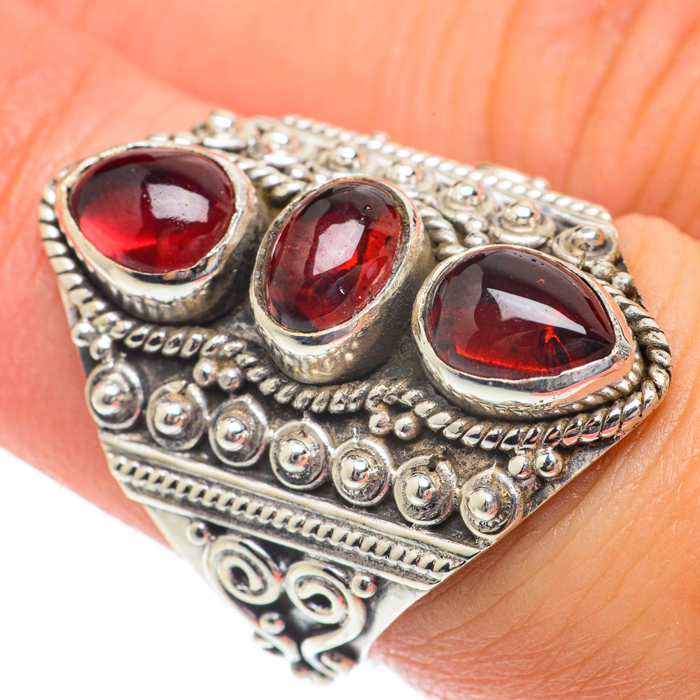 Garnet Rings handcrafted by Anasilvercos - RING65248
