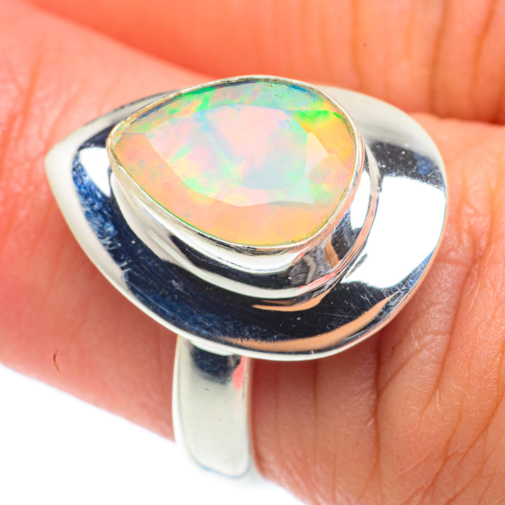 Ethiopian Opal Rings handcrafted by Anasilvercos - RING65257