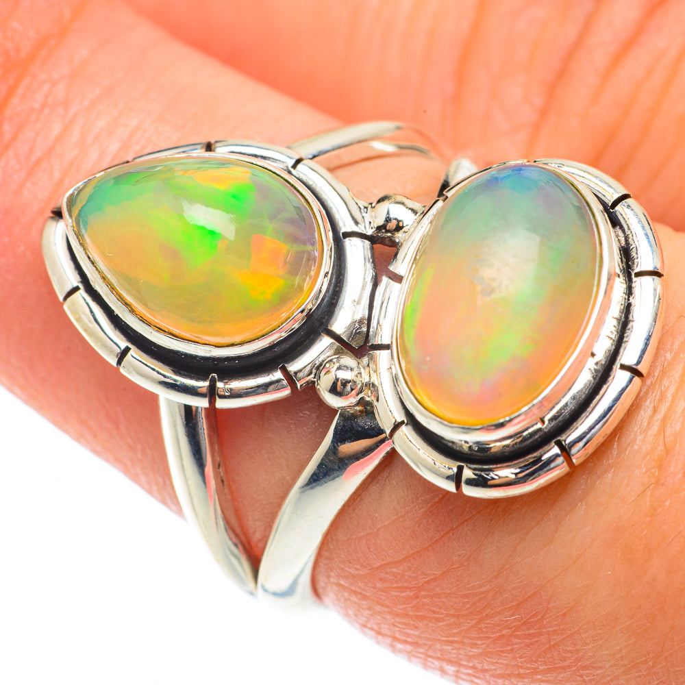 Ethiopian Opal Rings handcrafted by Anasilvercos - RING65259