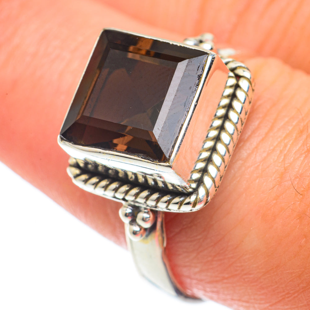 Smoky Quartz Rings handcrafted by Anasilvercos - RING65268