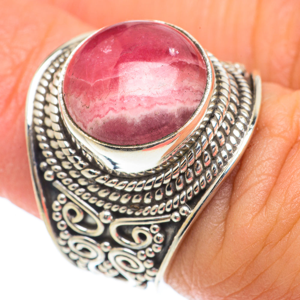 Rhodochrosite Rings handcrafted by Anasilvercos - RING65272