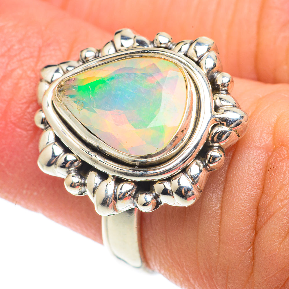 Ethiopian Opal Rings handcrafted by Anasilvercos - RING65281