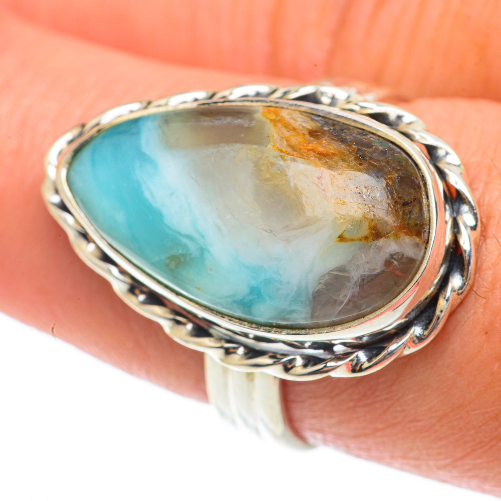 Peruvian Opal Rings handcrafted by Anasilvercos - RING65285