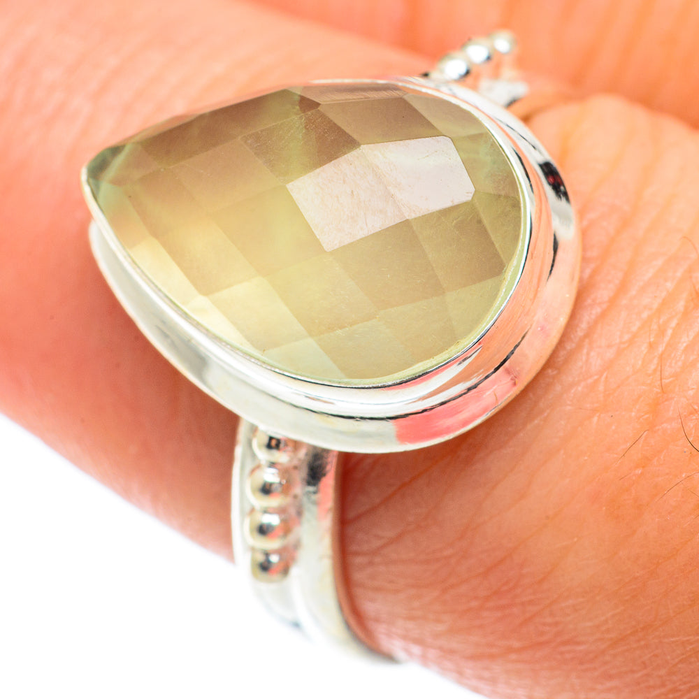 Prehnite Rings handcrafted by Anasilvercos - RING65288