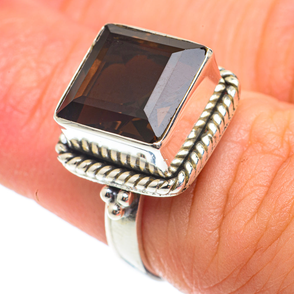Smoky Quartz Rings handcrafted by Anasilvercos - RING65290