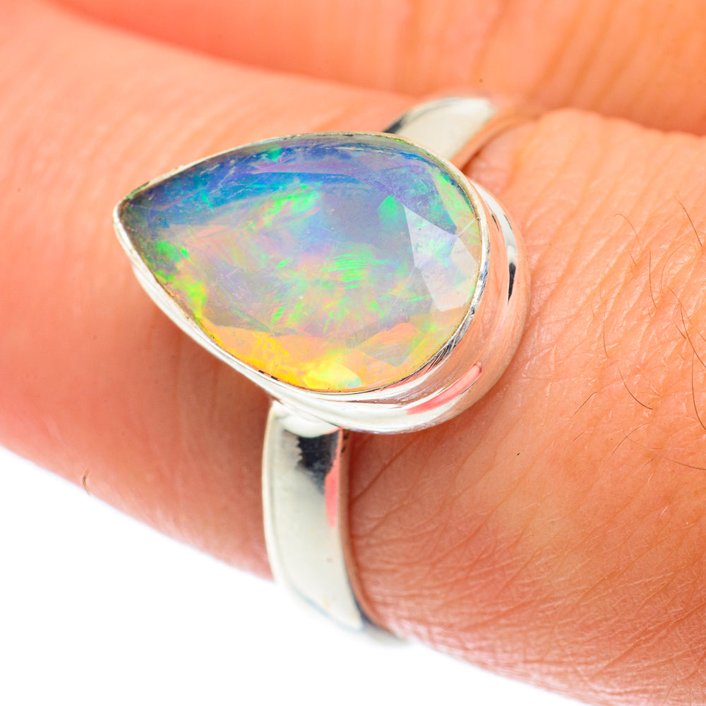 Ethiopian Opal Rings handcrafted by Anasilvercos - RING65302