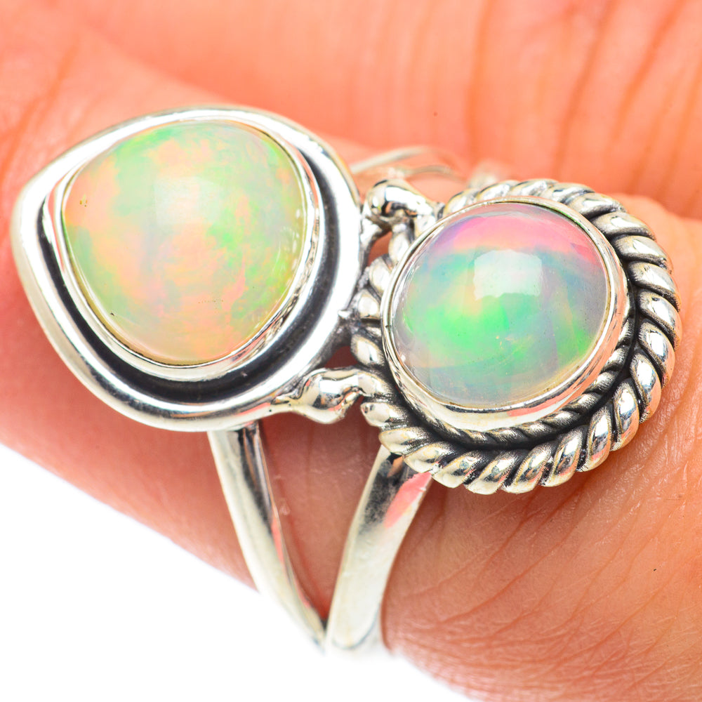 Ethiopian Opal Rings handcrafted by Anasilvercos - RING65303