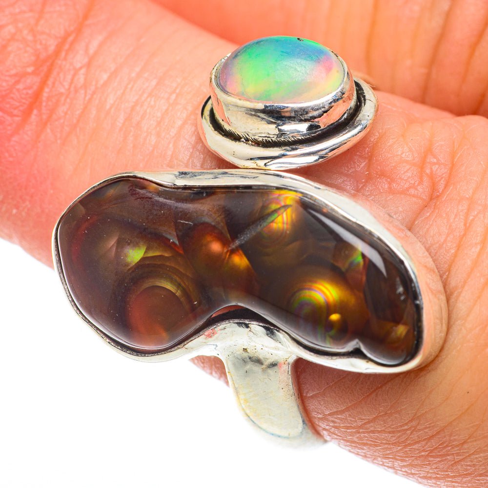 Mexican Fire Agate Rings handcrafted by Anasilvercos - RING65304