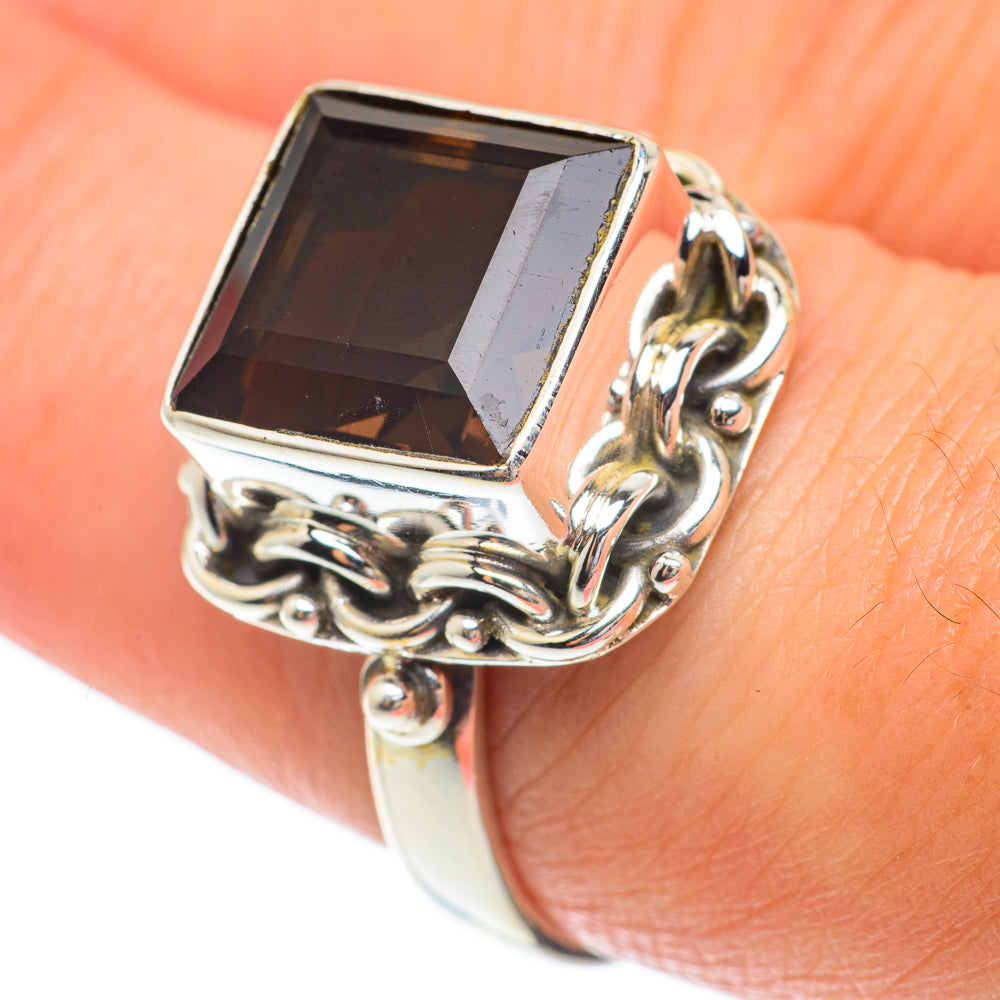 Smoky Quartz Rings handcrafted by Anasilvercos - RING65312