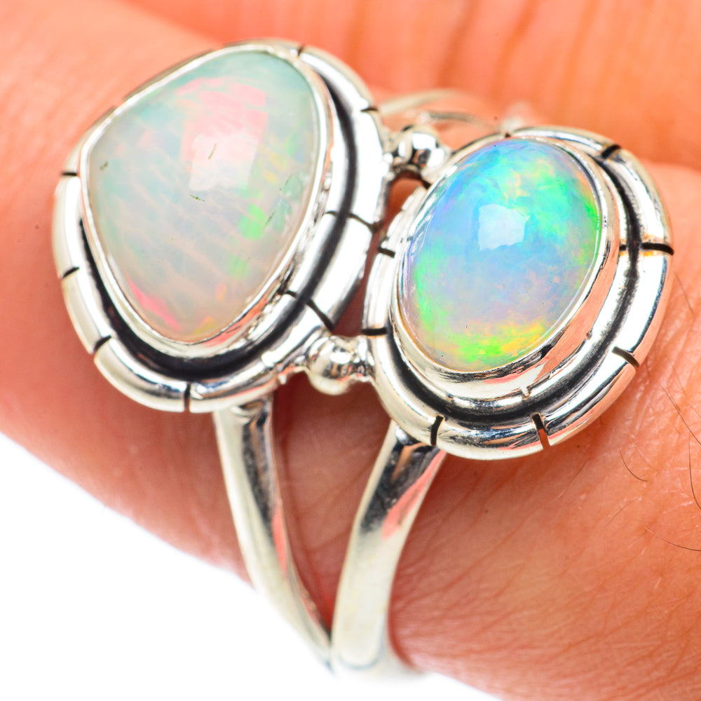 Ethiopian Opal Rings handcrafted by Anasilvercos - RING65322