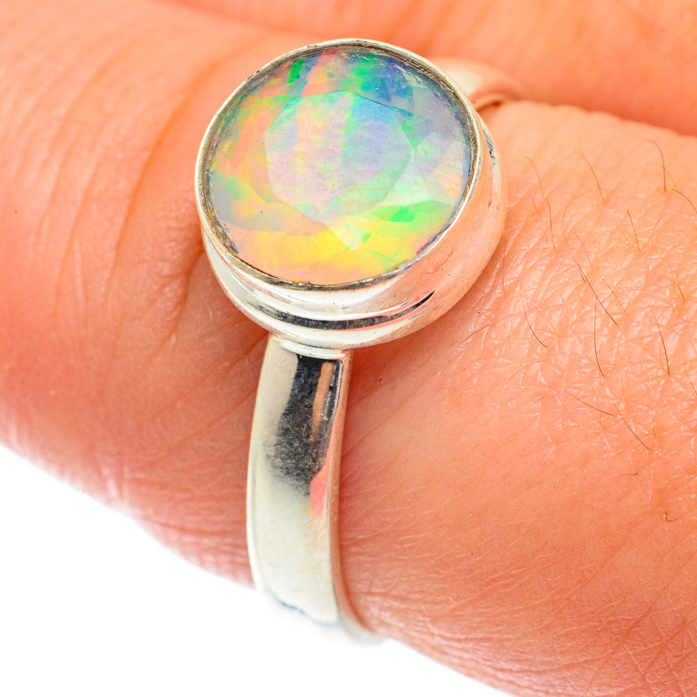 Ethiopian Opal Rings handcrafted by Anasilvercos - RING65324
