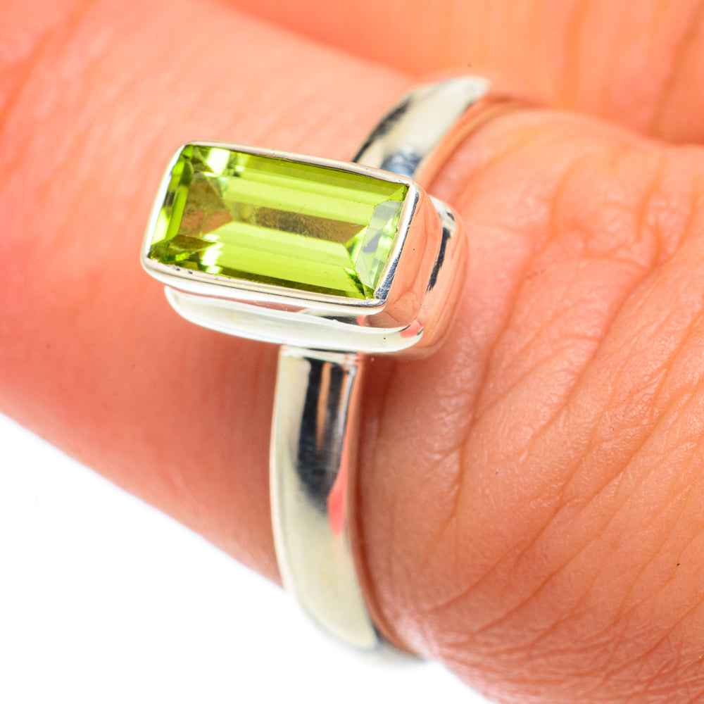 Peridot Rings handcrafted by Anasilvercos - RING65329