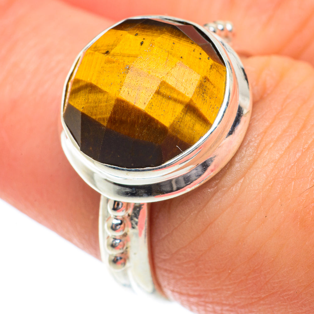 Tiger Eye Rings handcrafted by Anasilvercos - RING65332