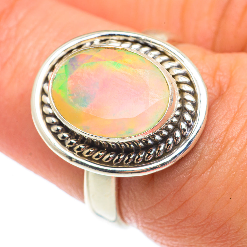 Ethiopian Opal Rings handcrafted by Anasilvercos - RING65344