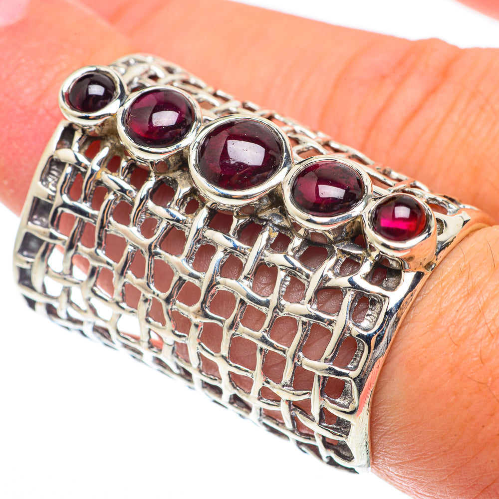 Garnet Rings handcrafted by Anasilvercos - RING65355