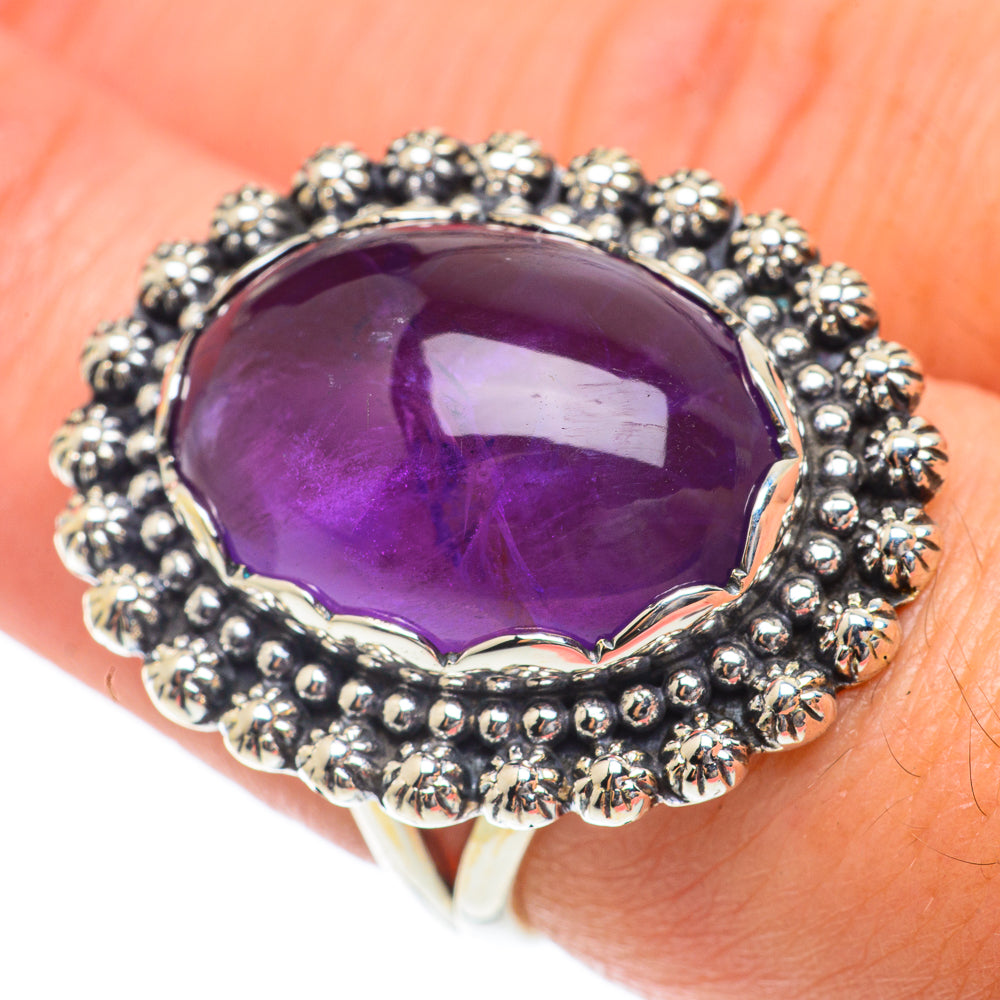 Amethyst Rings handcrafted by Anasilvercos - RING65358