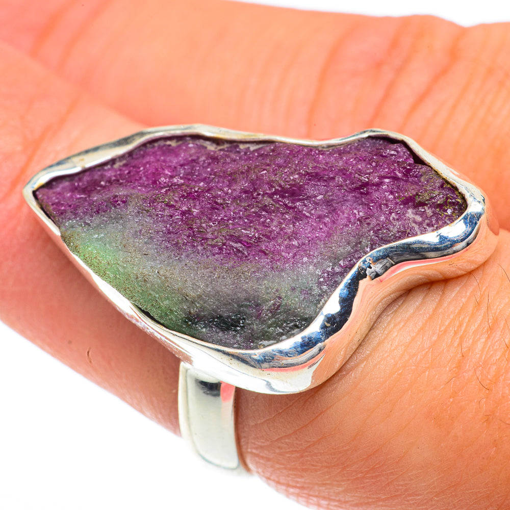 Ruby Zoisite Rings handcrafted by Anasilvercos - RING65366