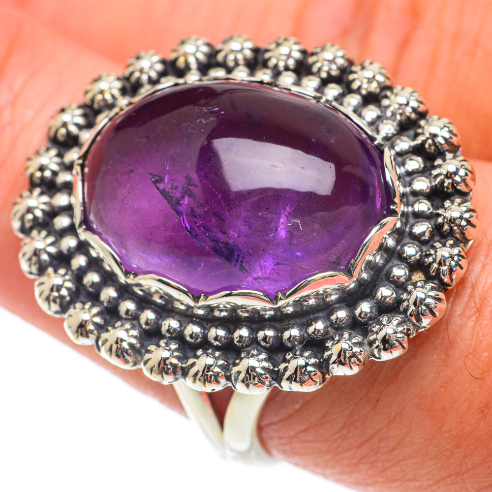 Amethyst Rings handcrafted by Anasilvercos - RING65392