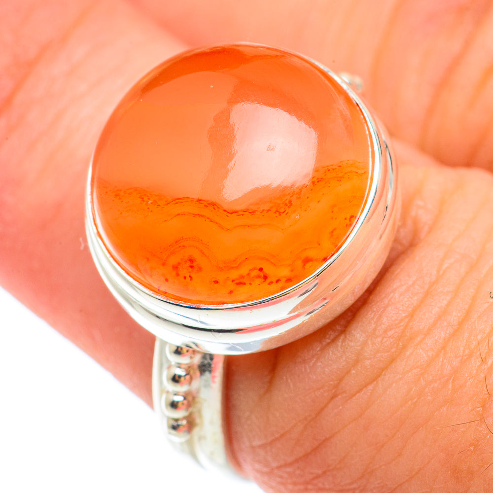 Carnelian Rings handcrafted by Anasilvercos - RING65415
