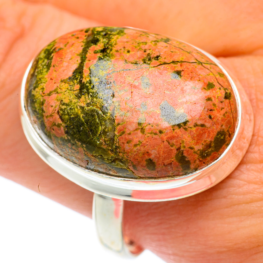 Unakite Rings handcrafted by Anasilvercos - RING65426