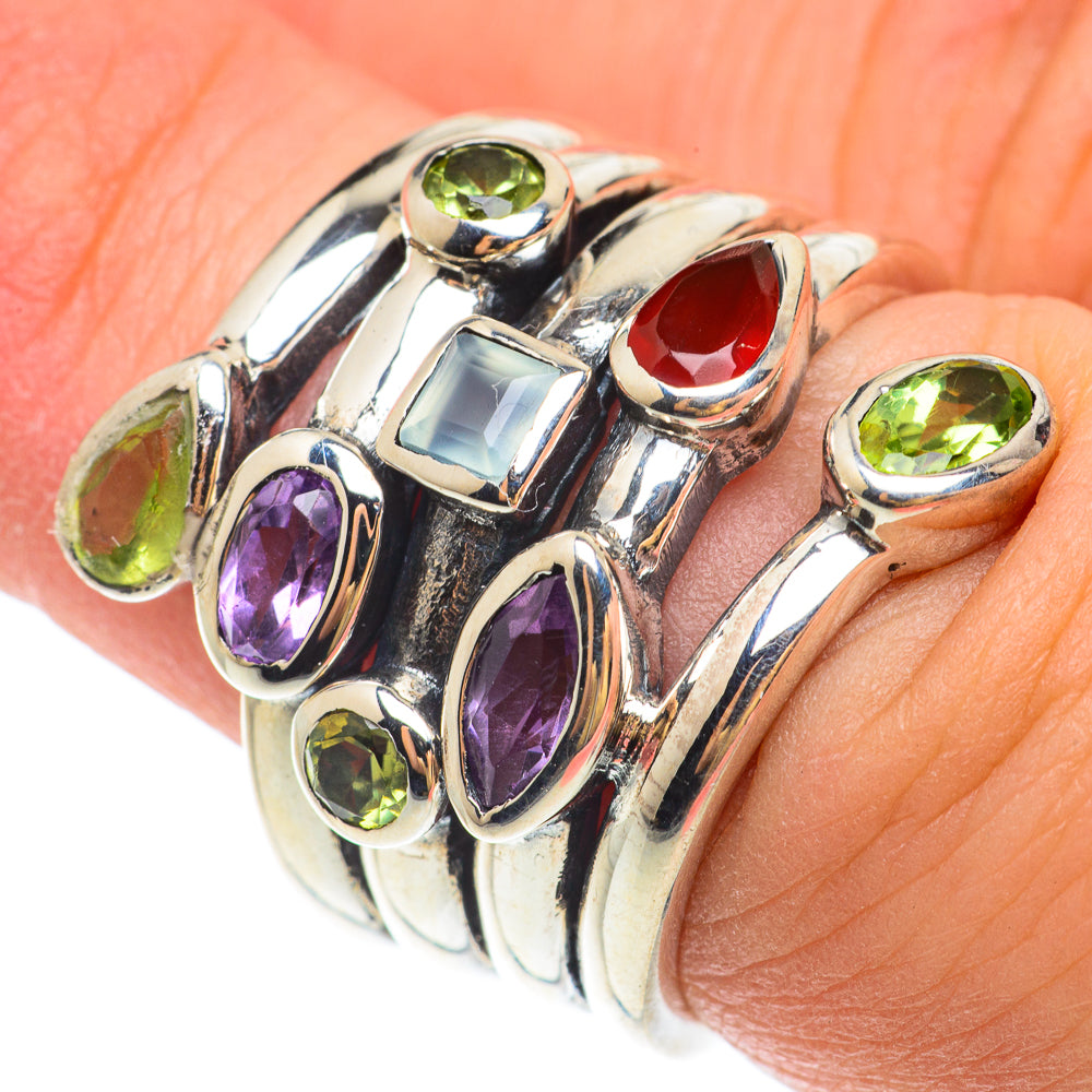 Garnet Rings handcrafted by Anasilvercos - RING65427