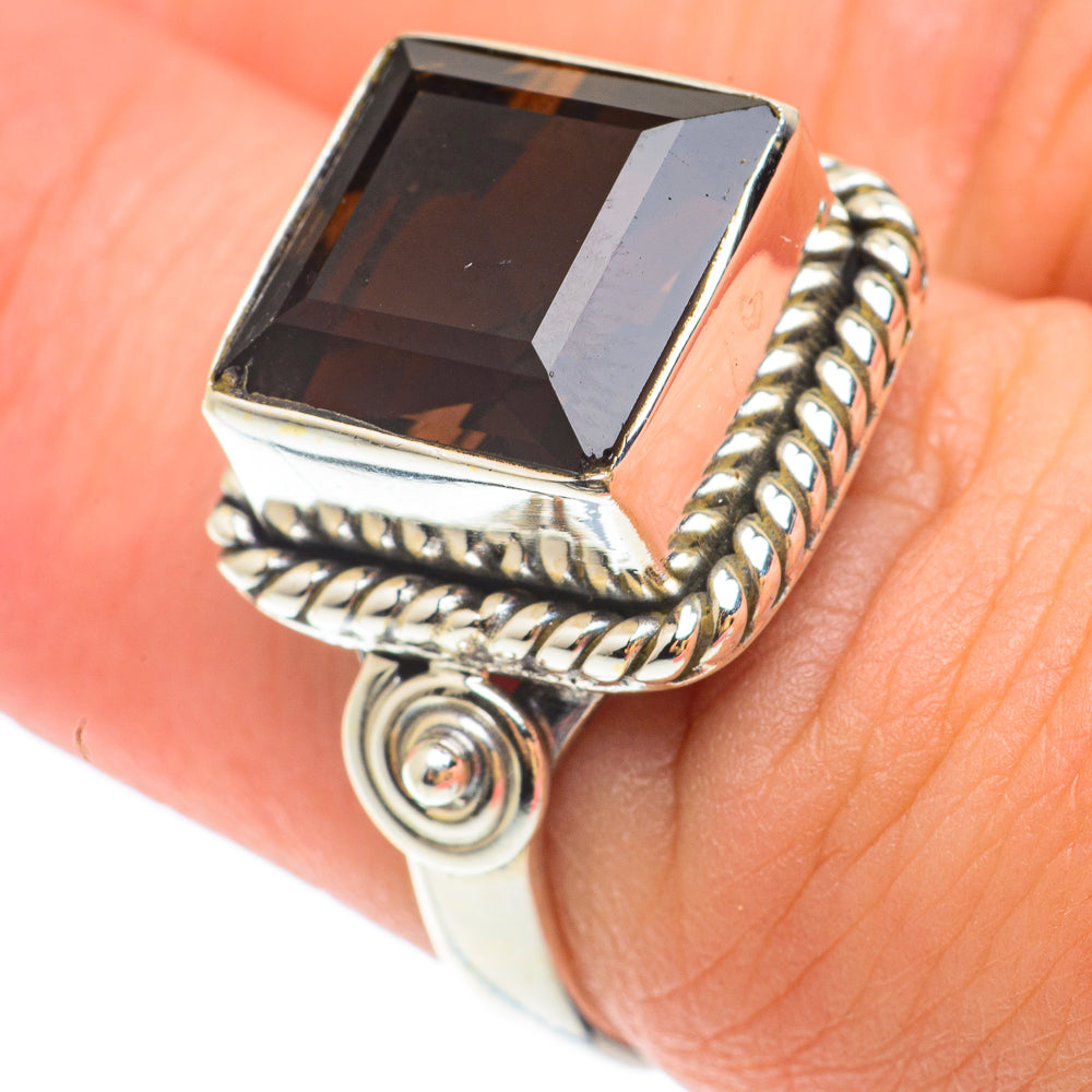 Smoky Quartz Rings handcrafted by Anasilvercos - RING65441