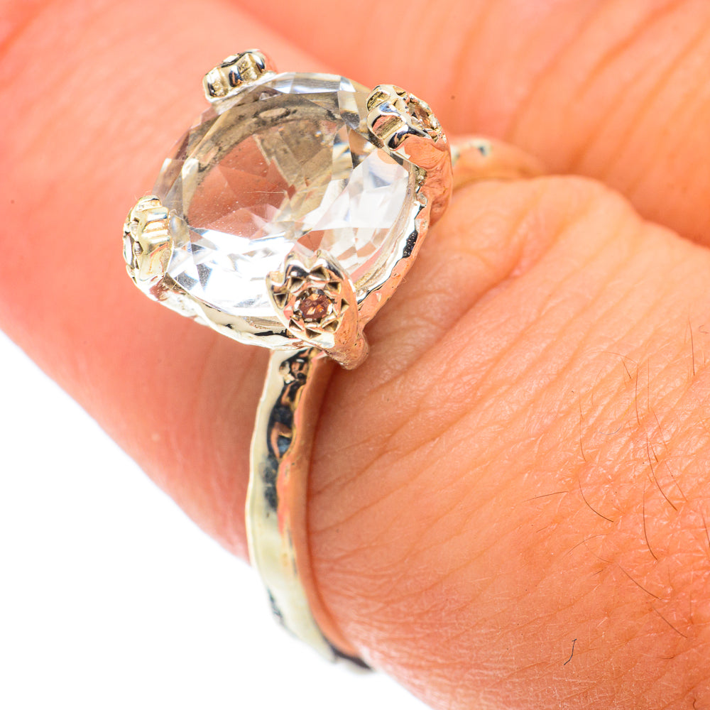White Quartz Rings handcrafted by Anasilvercos - RING65450