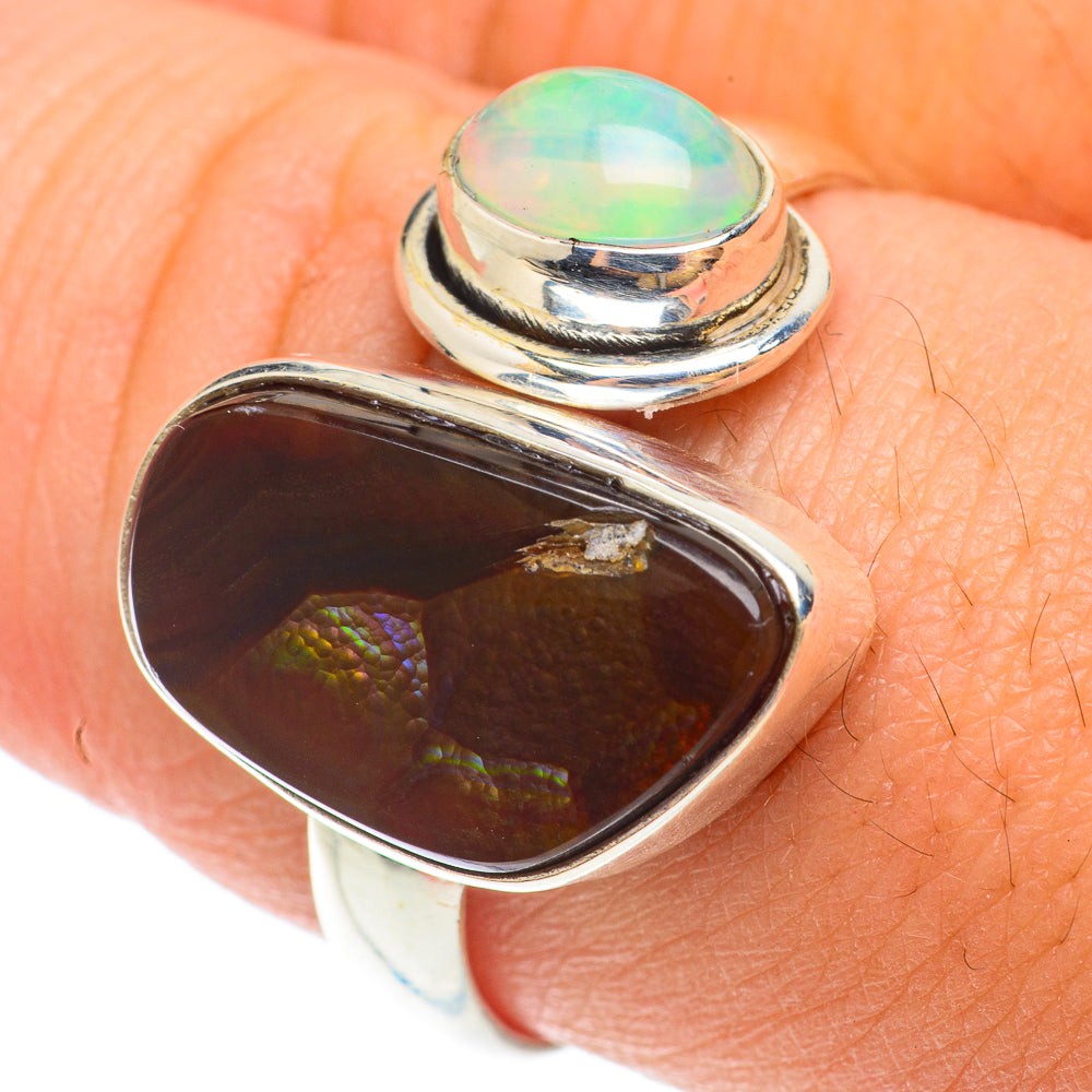 Mexican Fire Agate Rings handcrafted by Anasilvercos - RING65455