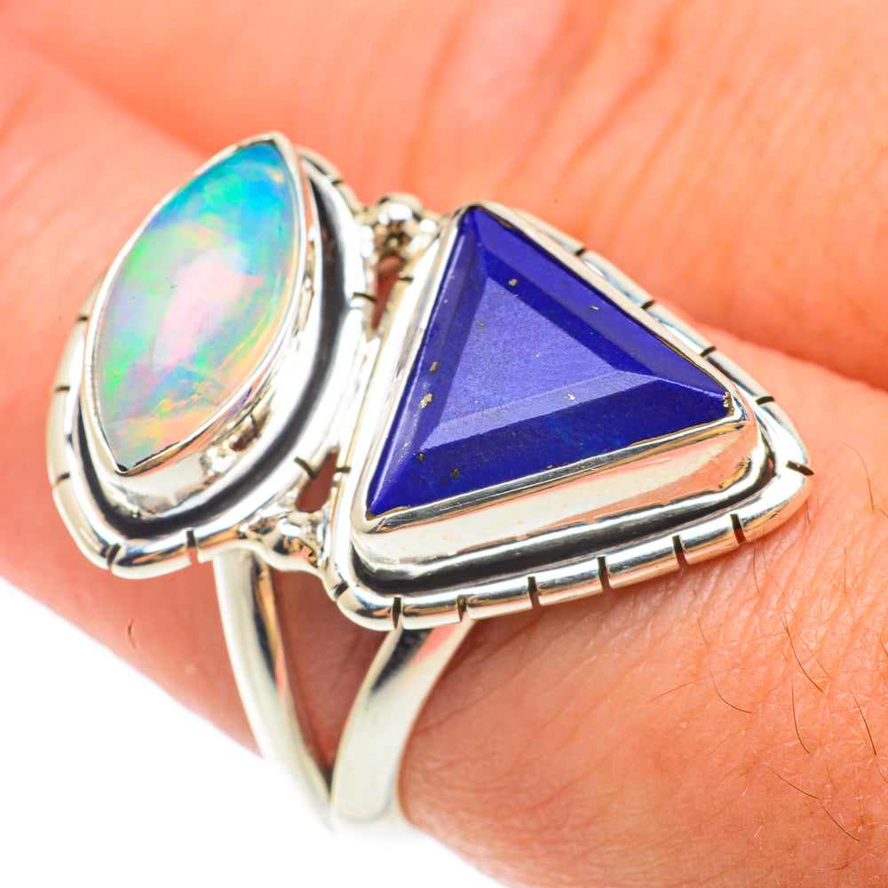 Lapis Lazuli Rings handcrafted by Anasilvercos - RING65456