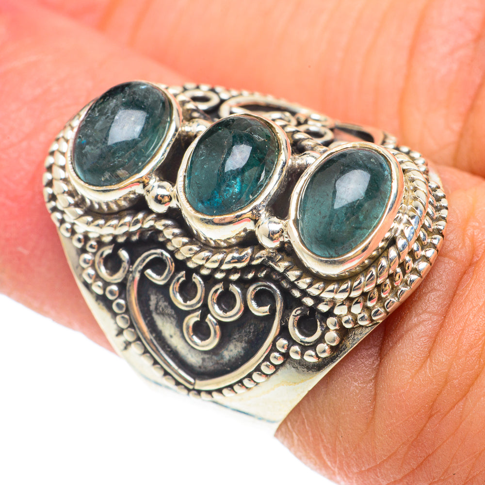 Blue Fluorite Rings handcrafted by Anasilvercos - RING65462