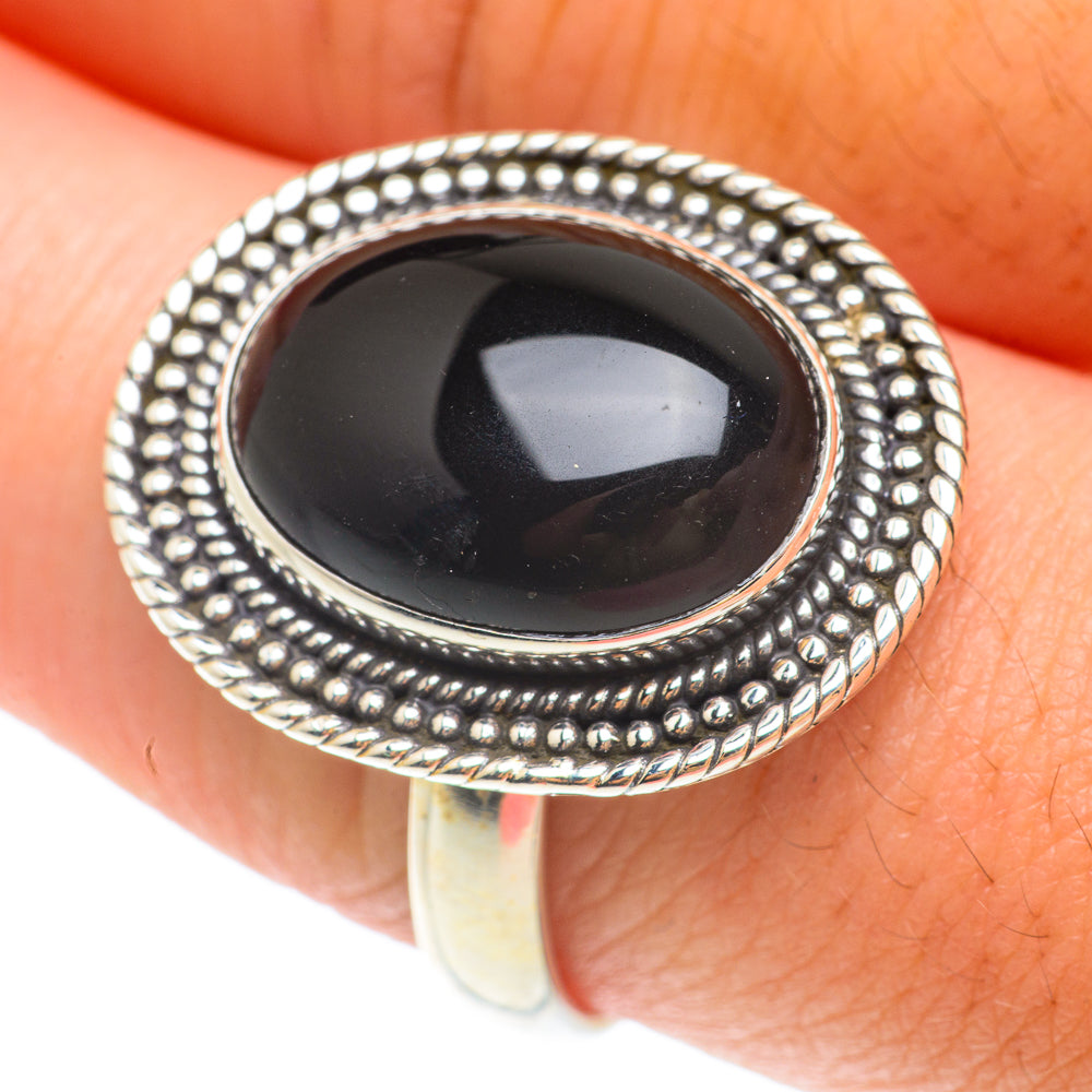 Black Onyx Rings handcrafted by Anasilvercos - RING65476