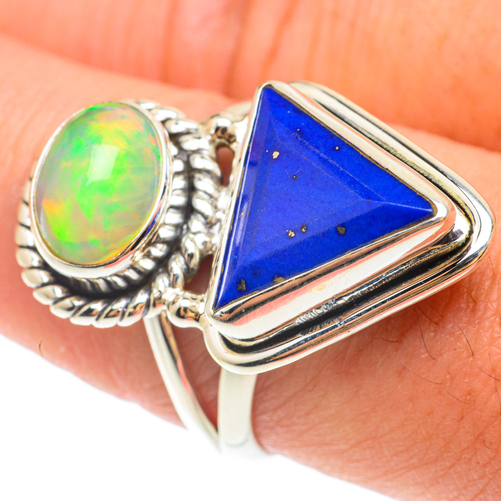 Lapis Lazuli Rings handcrafted by Anasilvercos - RING65482