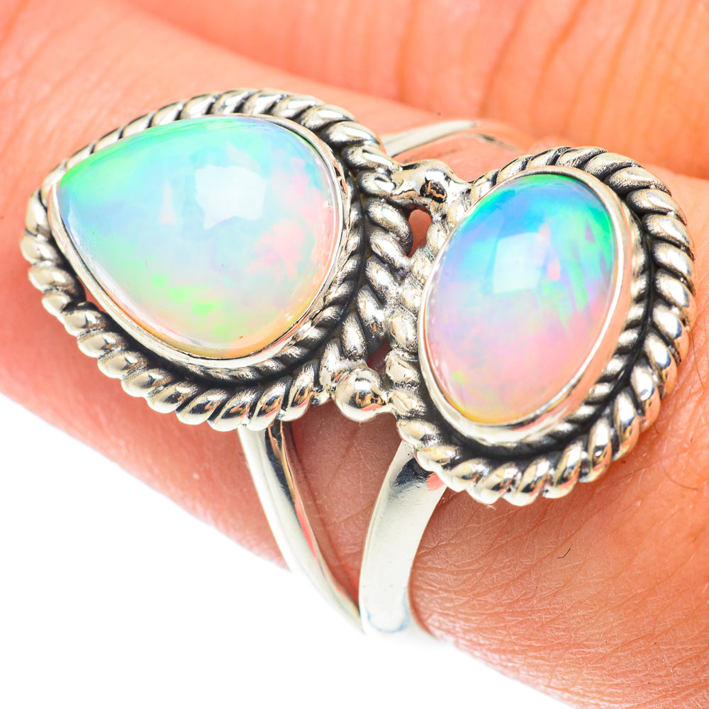 Ethiopian Opal Rings handcrafted by Anasilvercos - RING65484