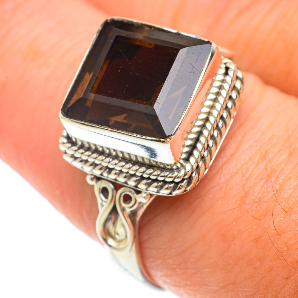 Smoky Quartz Rings handcrafted by Anasilvercos - RING65493