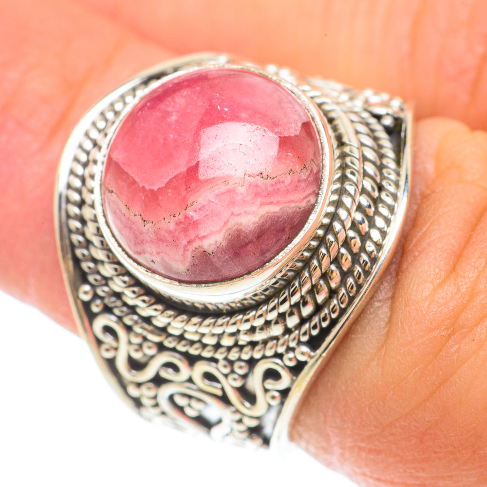 Rhodochrosite Rings handcrafted by Anasilvercos - RING65497