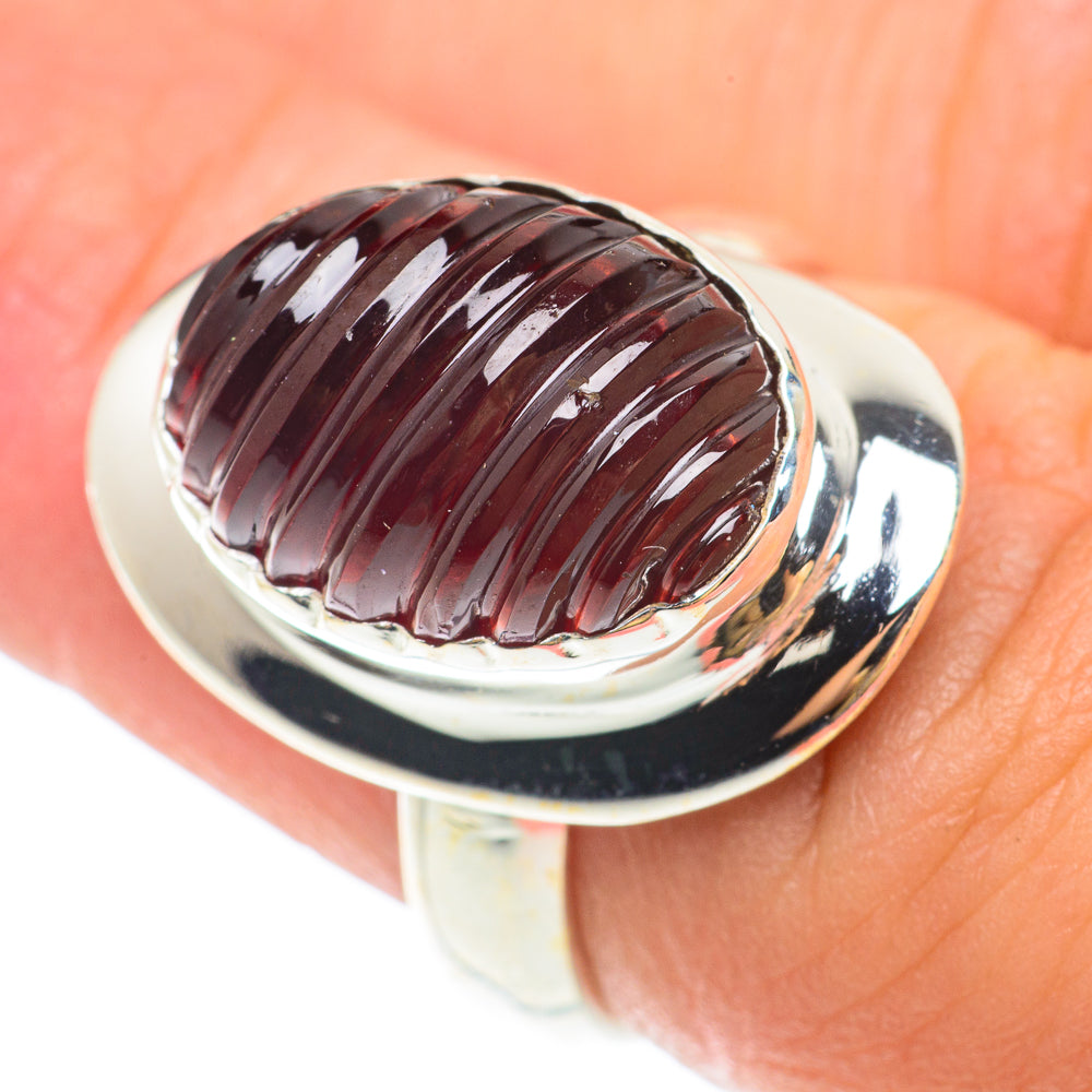 Garnet Rings handcrafted by Anasilvercos - RING65499