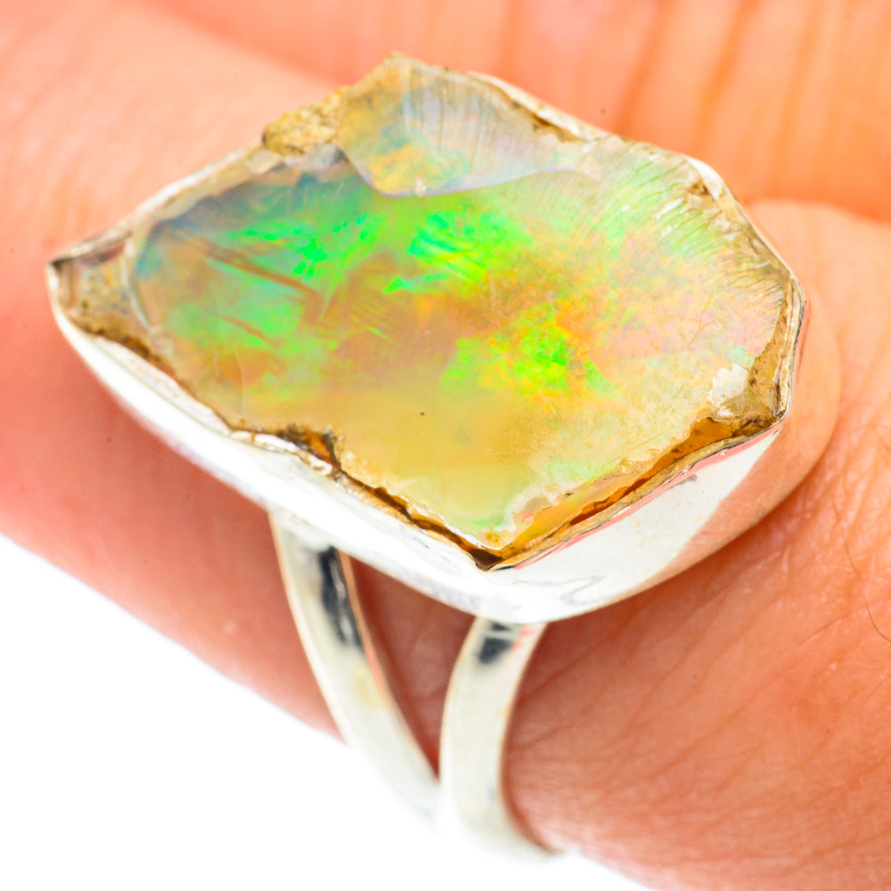 Ethiopian Opal Rings handcrafted by Anasilvercos - RING65507