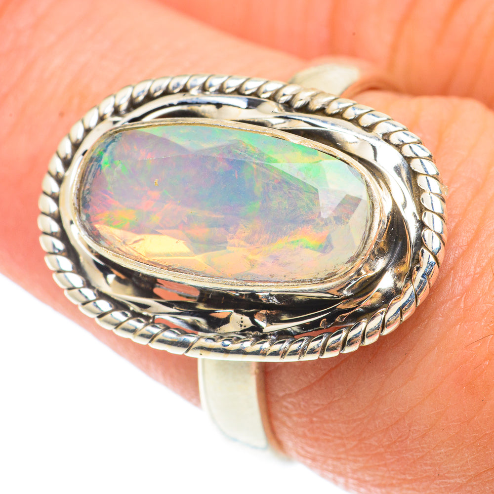 Ethiopian Opal Rings handcrafted by Anasilvercos - RING65508