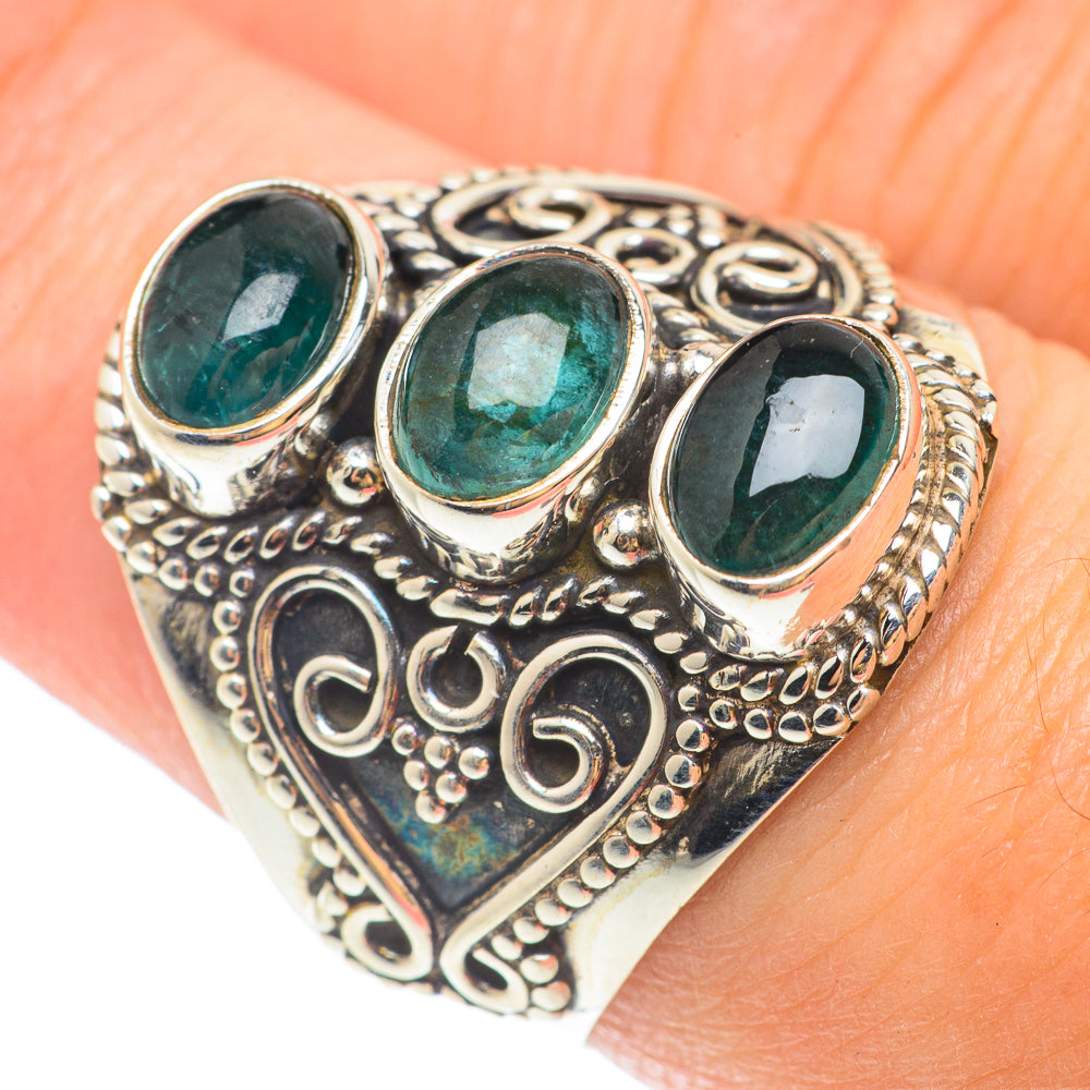 Green Fluorite Rings handcrafted by Anasilvercos - RING65512