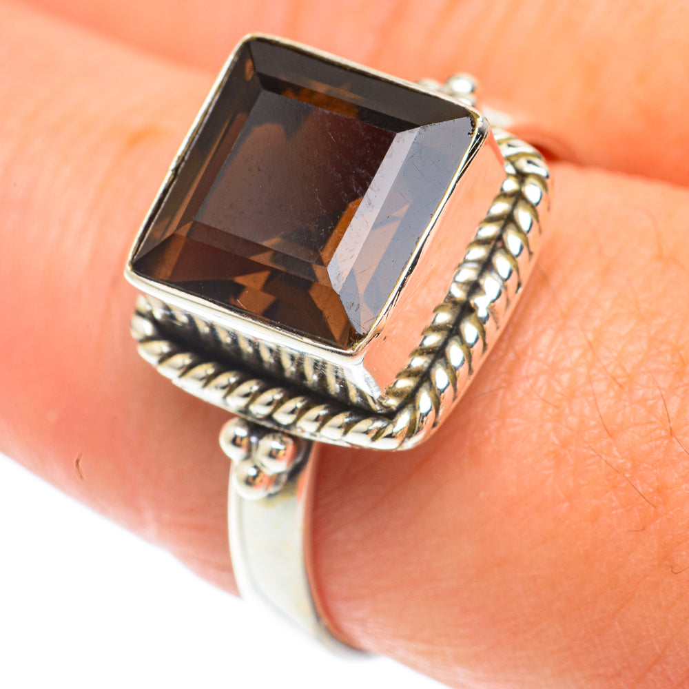 Smoky Quartz Rings handcrafted by Anasilvercos - RING65517