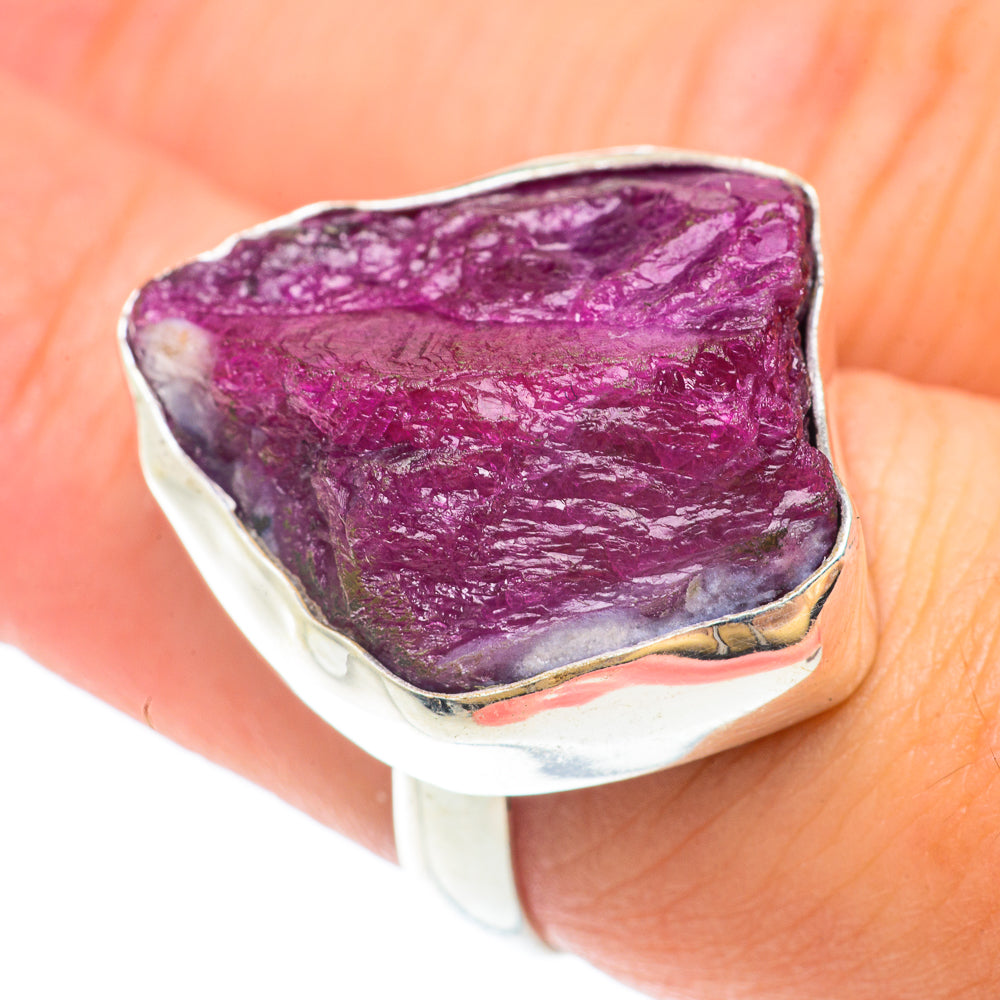 Ruby Fuchsite Rings handcrafted by Anasilvercos - RING65520