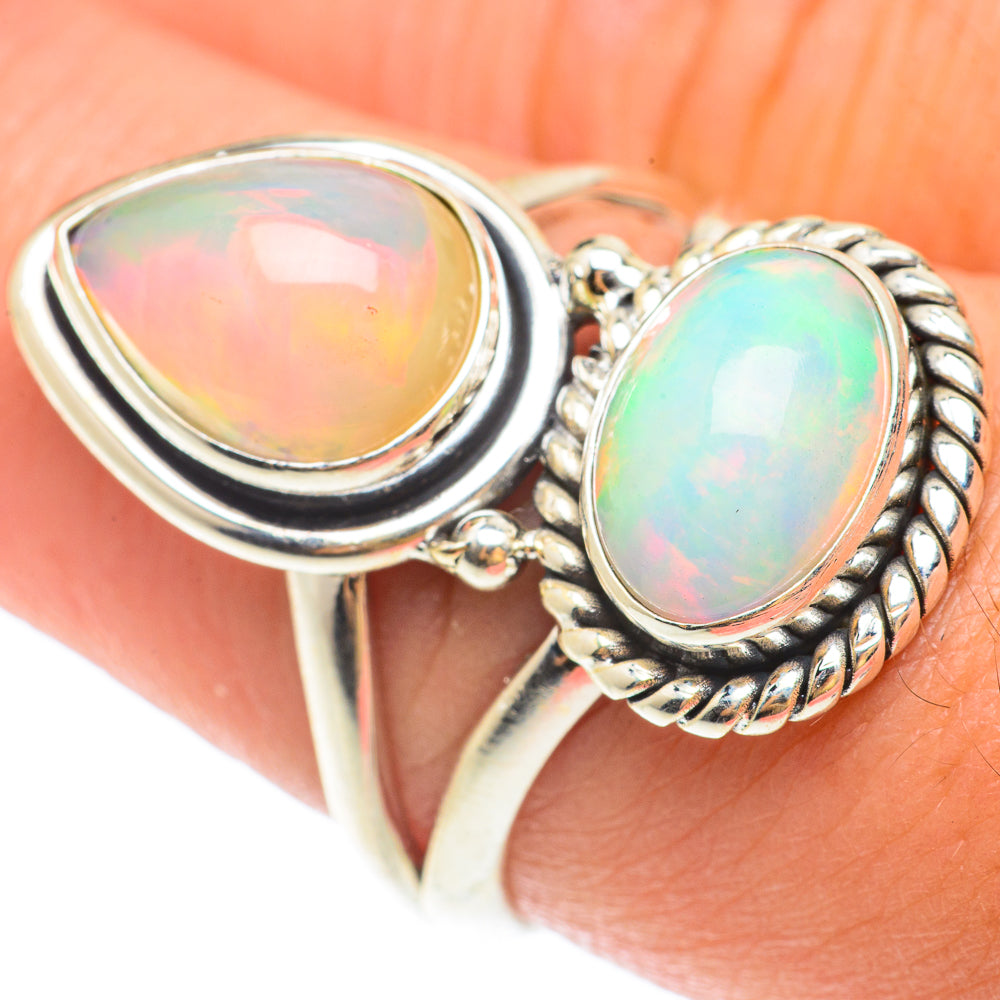 Ethiopian Opal Rings handcrafted by Anasilvercos - RING65528