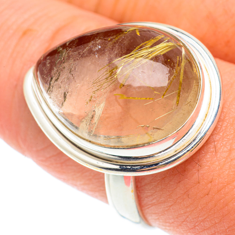 Rutilated Quartz Rings handcrafted by Anasilvercos - RING65544