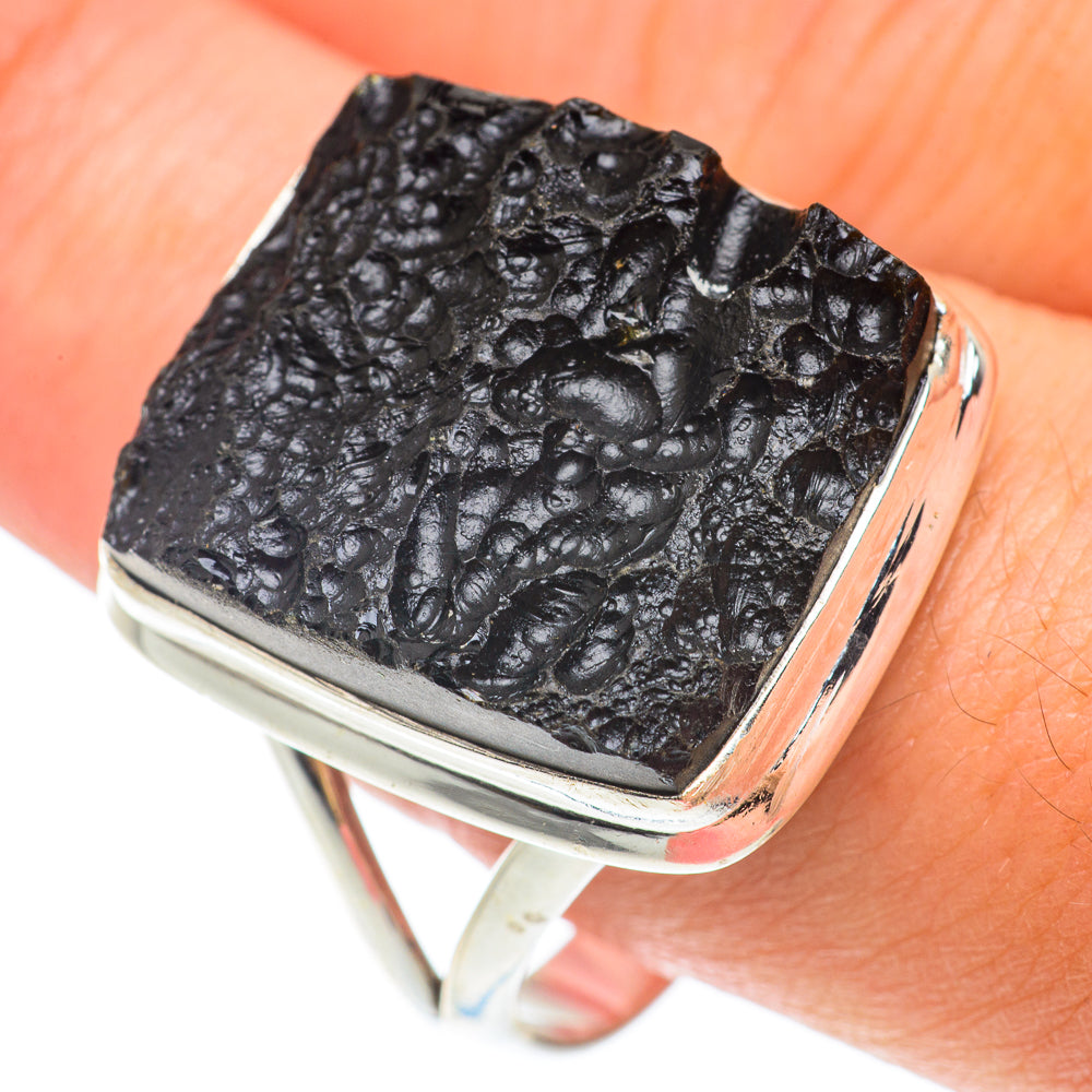 Tektite Rings handcrafted by Anasilvercos - RING65546