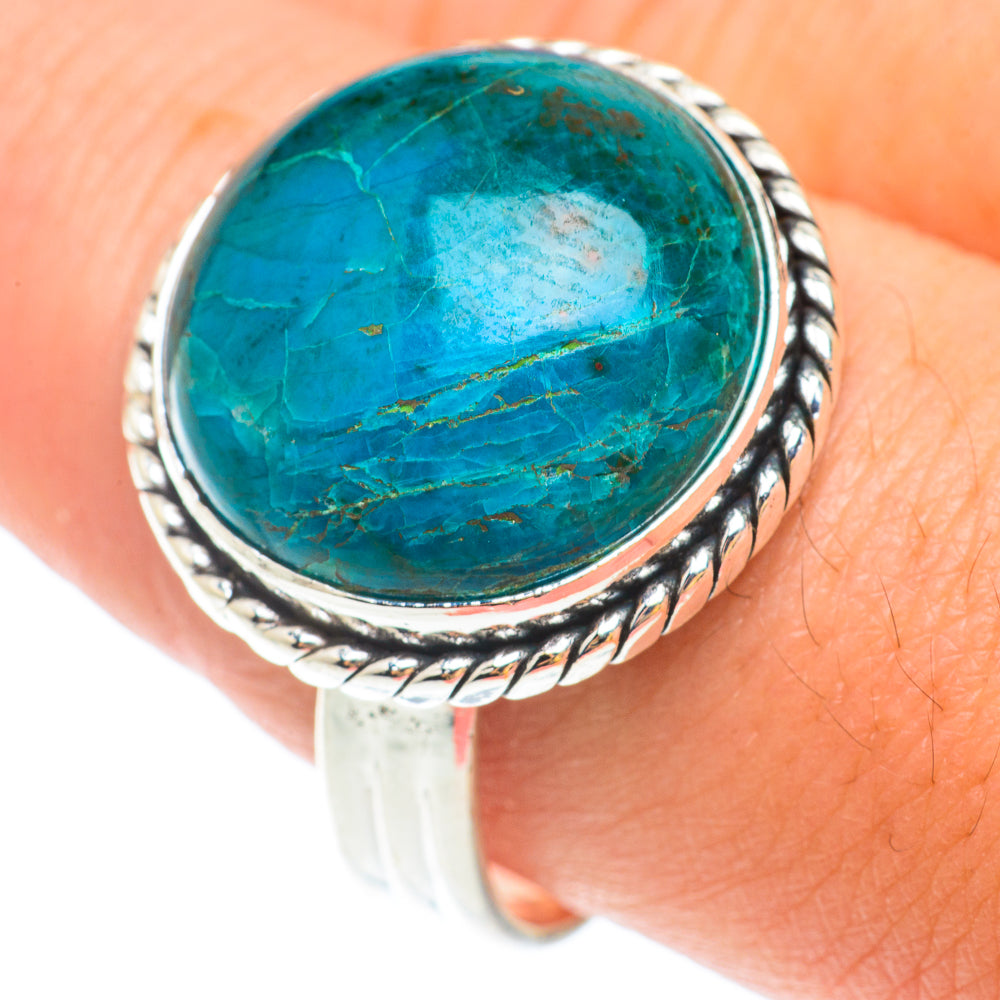 Chrysocolla Rings handcrafted by Anasilvercos - RING65552